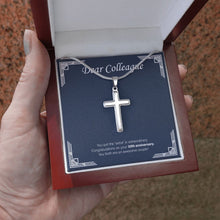 Load image into Gallery viewer, Extra In Extraordinary stainless steel cross luxury led box hand holding

