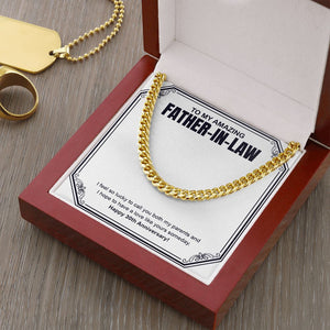 I Feel So Lucky cuban link chain gold luxury led box