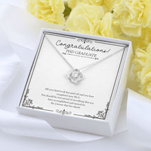 Load image into Gallery viewer, Hard Work Has Paid Off love knot pendant yellow flower
