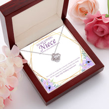 Load image into Gallery viewer, Two Soul Met This Day love knot pendant luxury led box red flowers
