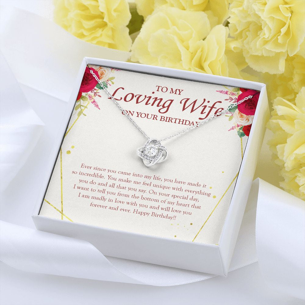 Make Me Feel Unique love knot pendant yellow flower