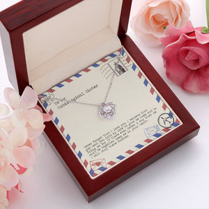 Keep Me In Your Heart love knot pendant luxury led box red flowers
