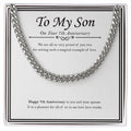 It's All About Love cuban link chain silver front
