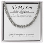 It's All About Love cuban link chain silver front
