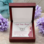 Making me a Father double circle pendant luxury led box purple flowers