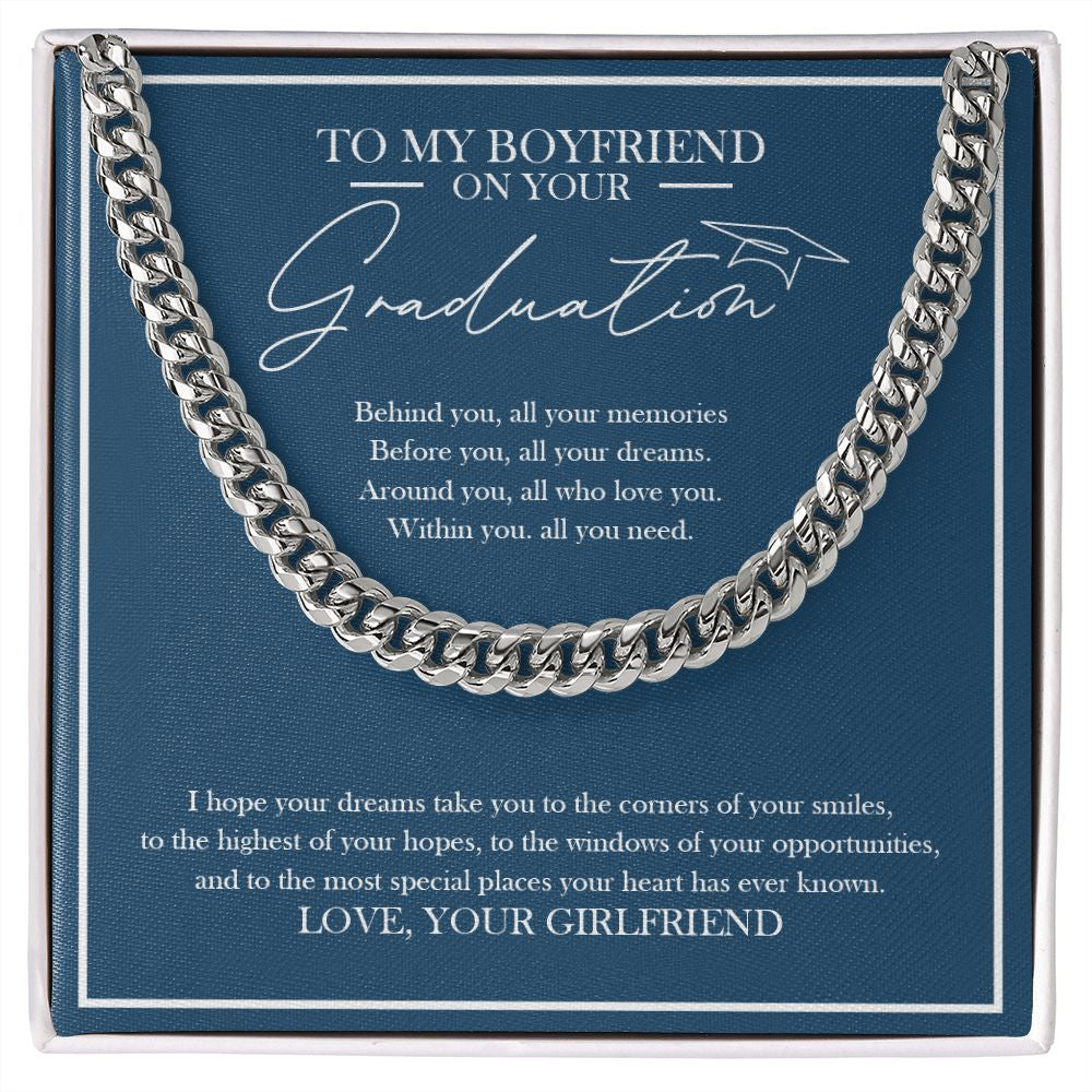 The Highest Of Your Hopes cuban link chain silver front