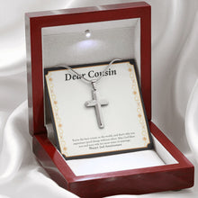 Load image into Gallery viewer, More Years In Marriage stainless steel cross premium led mahogany wood box
