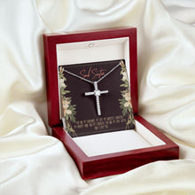 Load image into Gallery viewer, My Greatest Laughter cz cross pendant luxury led silky shot

