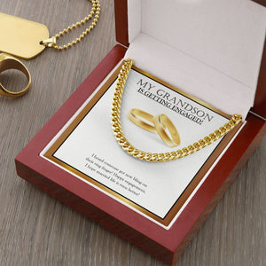 Bling On The Finger cuban link chain gold luxury led box
