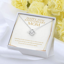 Load image into Gallery viewer, No Means An Easy Feat love knot pendant yellow flower
