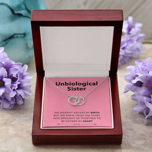 Sister By Heart double circle pendant luxury led box purple flowers