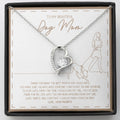 Someone to play With forever love silver necklace front