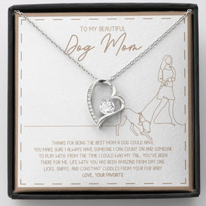 Someone to play With forever love silver necklace front