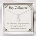 Don't Stop Taking Coffee Breaks alluring beauty necklace front