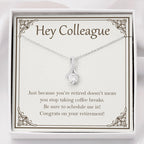 Don't Stop Taking Coffee Breaks alluring beauty necklace front