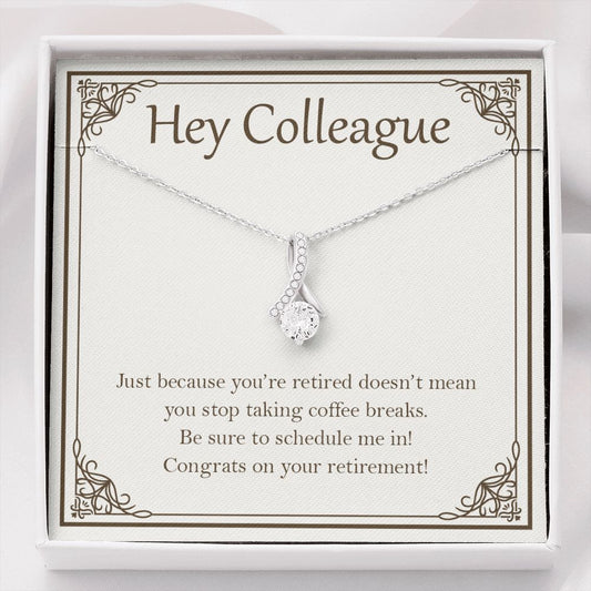 Don't Stop Taking Coffee Breaks alluring beauty necklace front