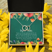 Load image into Gallery viewer, More Than Words Can Say double circle pendant yellow flower
