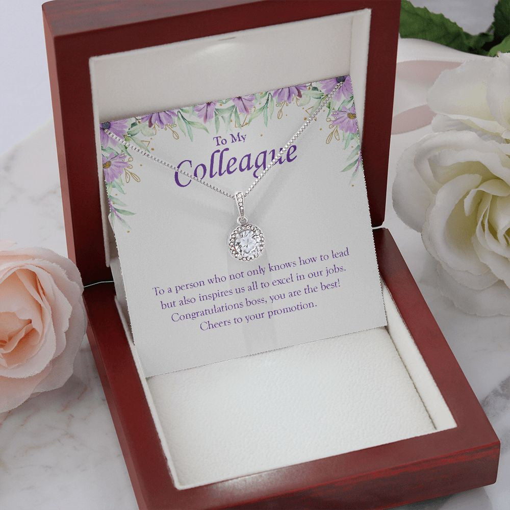 Inspire Us To Excel In Our Jobs eternal hope necklace premium led mahogany wood box
