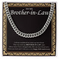 My Sister My Bestfriend cuban link chain silver front