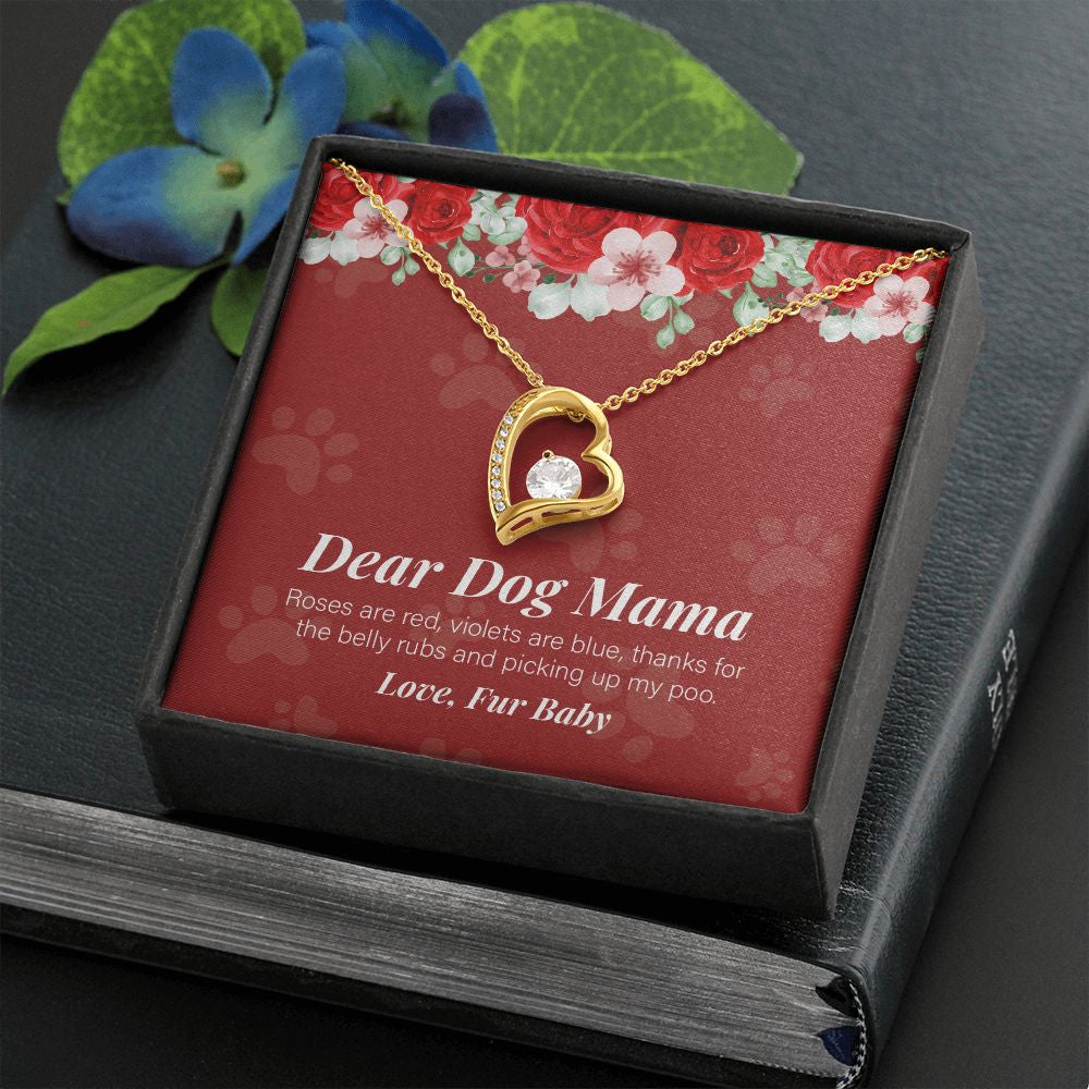 Thanks For The Belly Rubs forever love gold necklace front