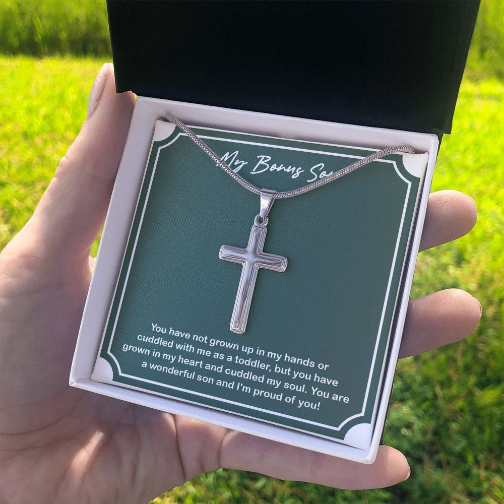 Grown In My Heart stainless steel cross standard box on hand