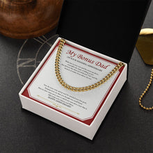 Load image into Gallery viewer, Magic Of Falling In Love cuban link chain gold box side view
