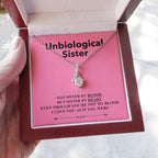 Sister By Heart alluring beauty necklace luxury led box hand holding