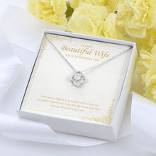 Load image into Gallery viewer, To Infinity And Beyond love knot pendant yellow flower
