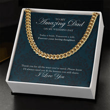 Load image into Gallery viewer, Ways You Cared cuban link chain gold standard box
