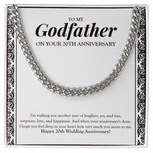 Load image into Gallery viewer, Another Year Of Joy cuban link chain silver front
