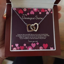 Load image into Gallery viewer, Amazing Companion interlocking heart necklace luxury led box hand holding
