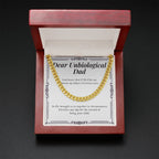Brought Us Together cuban link chain gold mahogany box led