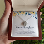 Beyond Fortunate To Have You love knot necklace luxury led box hand holding