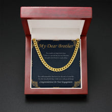 Load image into Gallery viewer, Important Step cuban link chain gold mahogany box led
