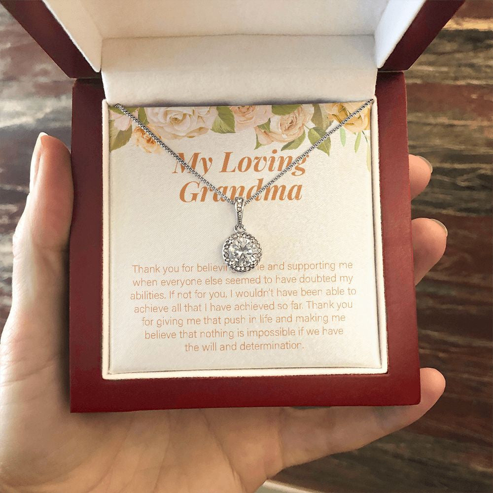 The Will And Determination eternal hope necklace luxury led box hand holding