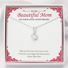 Load image into Gallery viewer, May Your Love Story Never End alluring beauty necklace front
