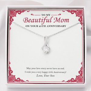 May Your Love Story Never End alluring beauty necklace front