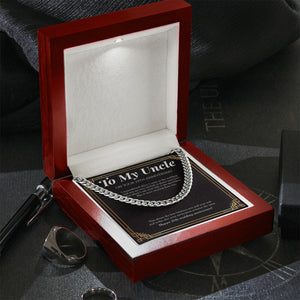 Excitement Remains The Same cuban link chain silver premium led mahogany wood box