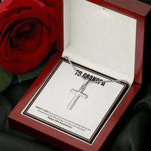 Load image into Gallery viewer, Years Have Gone By stainless steel cross luxury led box rose
