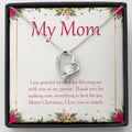 Blessing Me With A Parent forever love silver necklace front