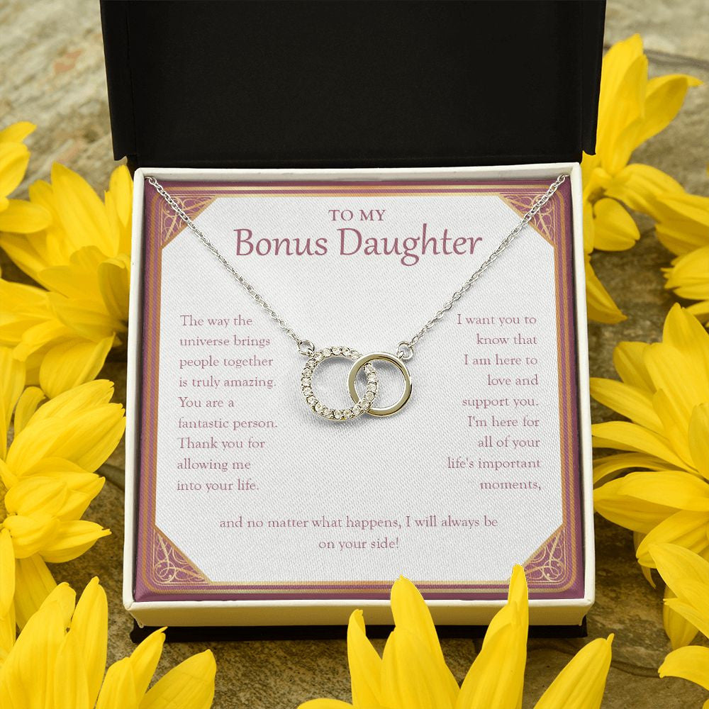 Bring People Together double circle pendant yellow flower
