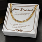 Your Amazing Personality cuban link chain gold standard box