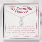 Life's Flower alluring beauty necklace front