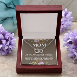 Perfect Mother double circle pendant luxury led box purple flowers