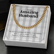 Load image into Gallery viewer, My Hidden Strength cuban link chain gold standard box
