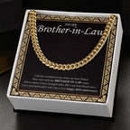My Sister My Bestfriend cuban link chain gold standard box