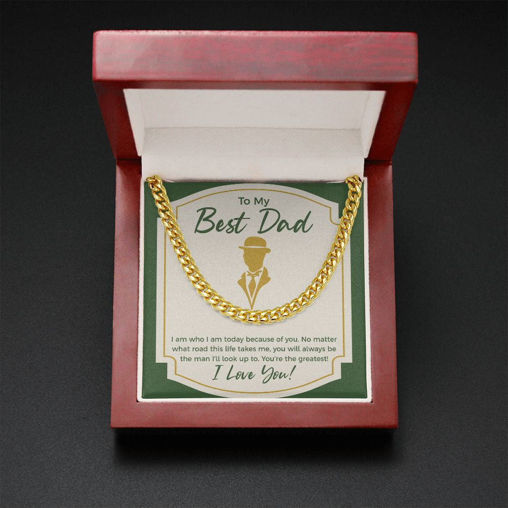 You're the greatest cuban link chain gold mahogany box led