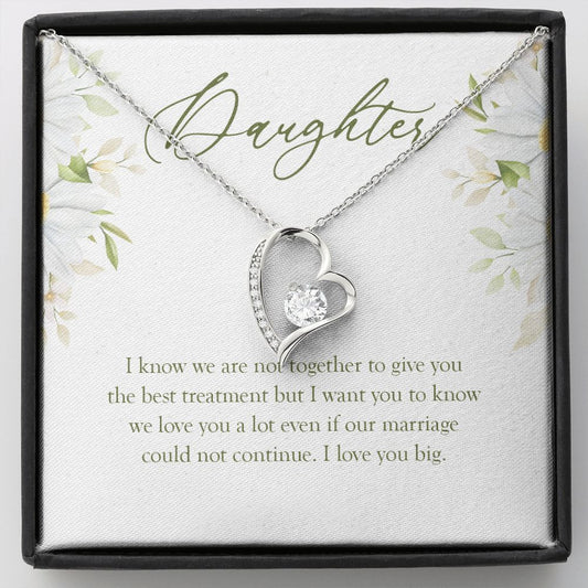 Love You A Lot forever love silver necklace front