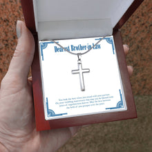 Load image into Gallery viewer, With Years Of Togetherness stainless steel cross luxury led box hand holding
