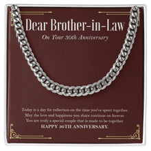 Load image into Gallery viewer, Made To Be Together cuban link chain silver front
